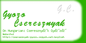 gyozo cseresznyak business card